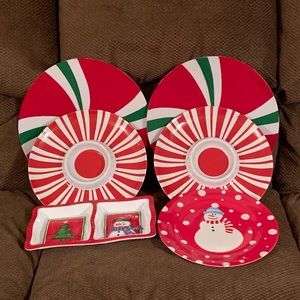 Lot of Holiday Entertaining Dishes/Mats